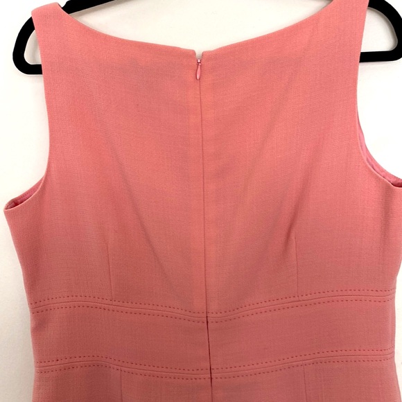 NWT Ann Taylor V-Neck Pink Sheath Dress- Sz 12 - Picture 9 of 10